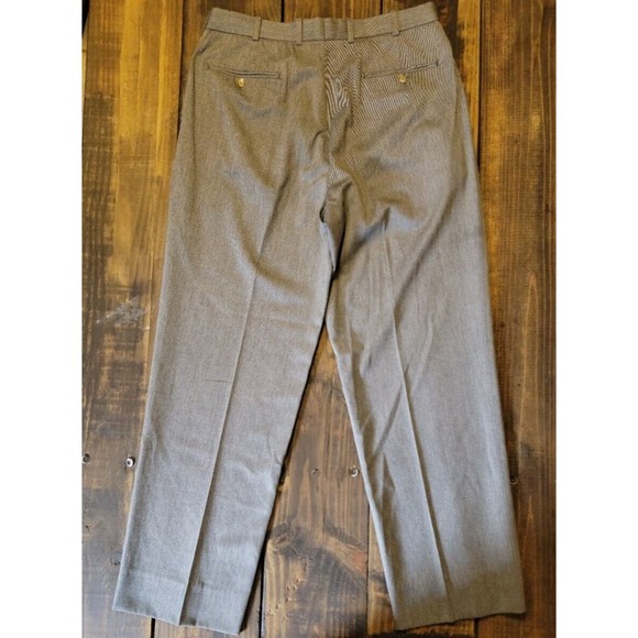Peter Millar Mens Sz 34Wx31L Wool Bamboo Blend Dress Slacks Gray Pants Trousers - Picture 10 of 10